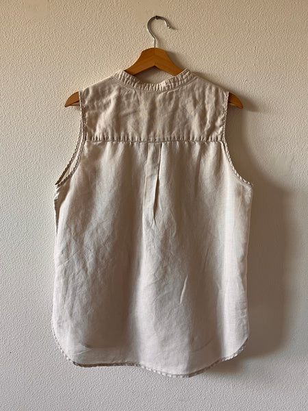 Max Studio Linen Blend Tank