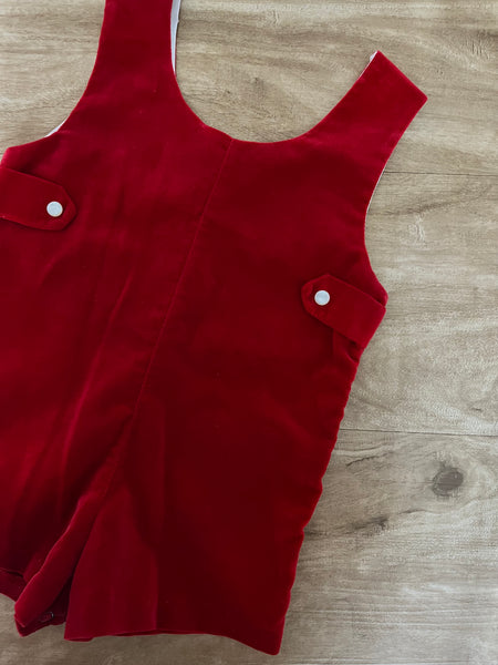 Cherubs Velvet Romper