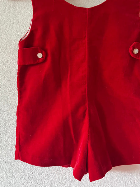 Cherubs Velvet Romper
