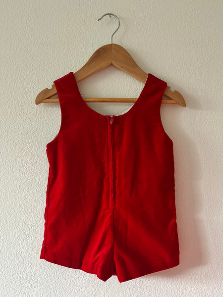 Cherubs Velvet Romper