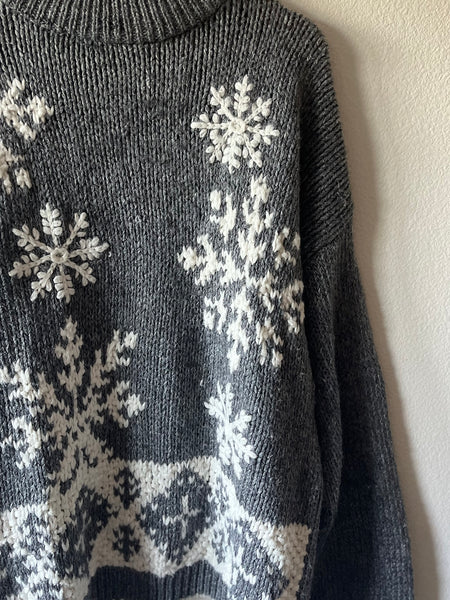 American Weekend Knit Snowflake Sweater