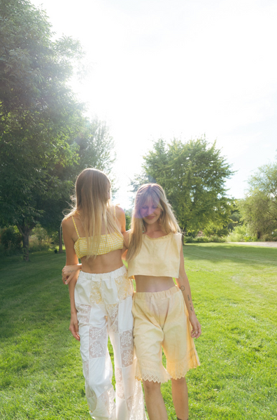 Sunshine Gingham Bandeau
