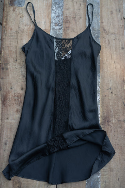 Onyx Silk Slipdress