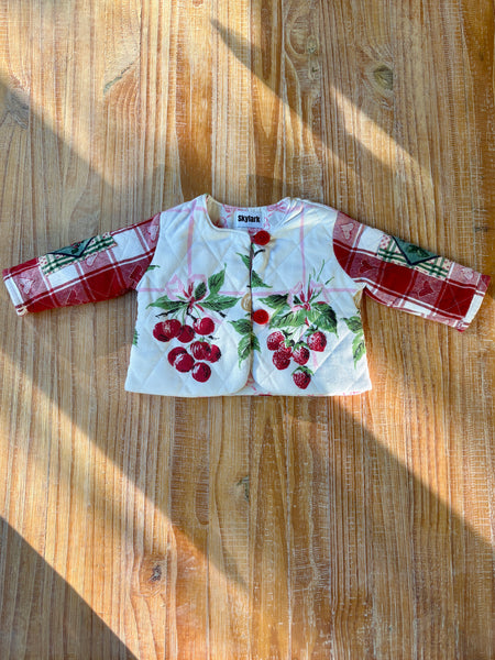Berry Cute Quilt Coat | 0-3M