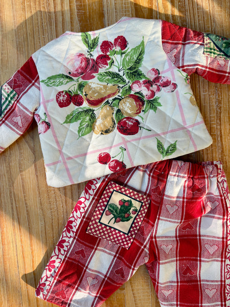 Berry Cute Quilt Coat | 0-3M
