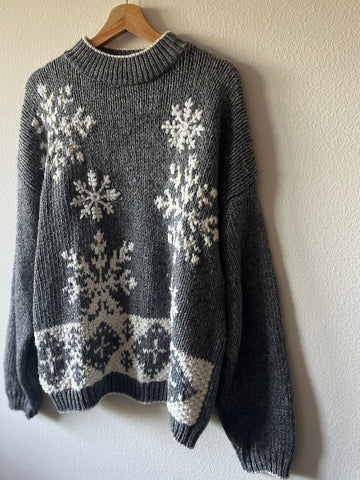 American Weekend Knit Snowflake Sweater