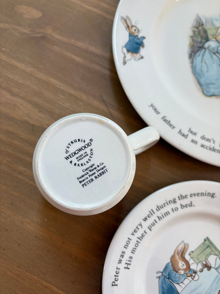 1991 Beatrix Potter Peter Rabbit Dining Set