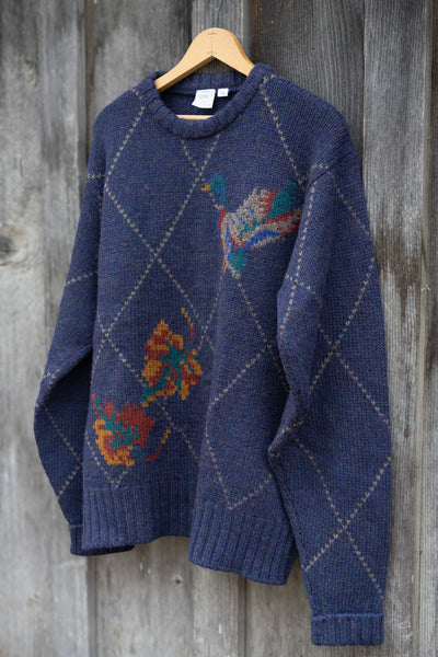 Argyle Wool Sweater