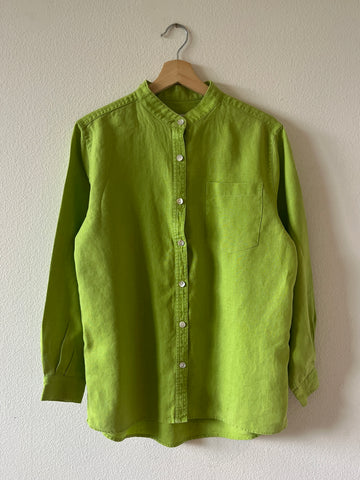 Matcha Green Linen Shirt