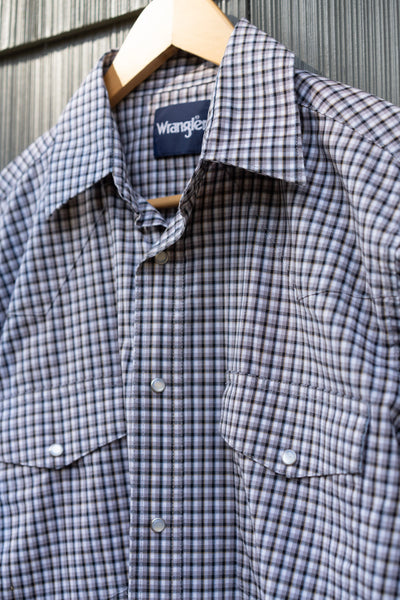 Wrangler Plaid Western Snap Shirt