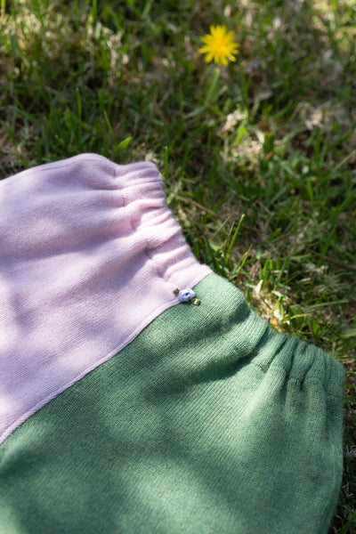 Moss & Lilac Cashmere Shorts | Size 3T