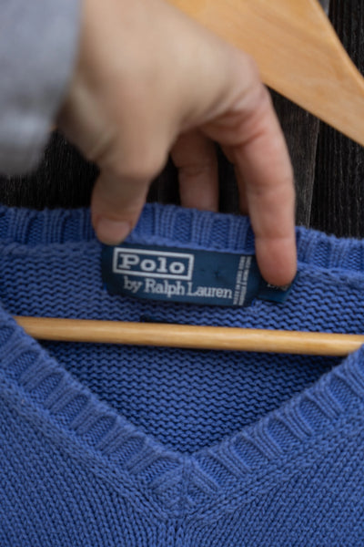 POLO RL Cotton V-Neck Sweater