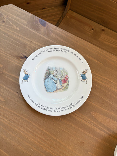 1991 Beatrix Potter Peter Rabbit Dining Set