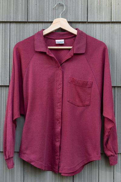 L.L.Bean Knit Button-Up Shirt