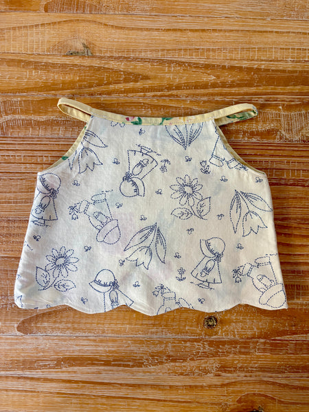 Sunbonnet Sue Scalloped Top | 6-9M