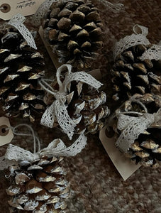 Natural Pinecone Ornaments