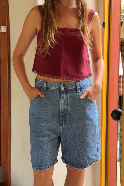 Lee High Rise Denim Shorts