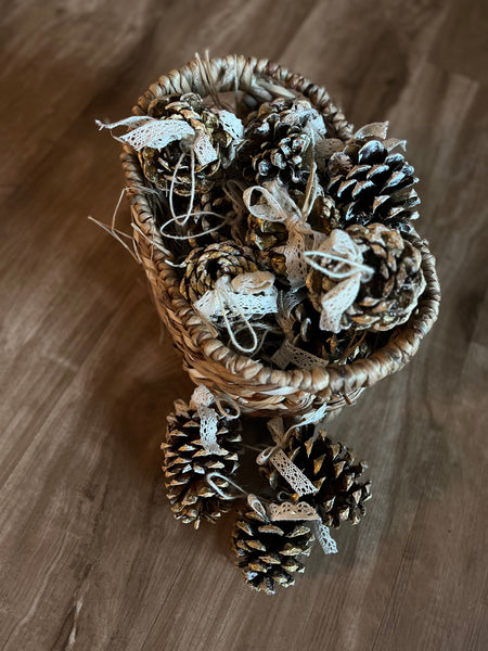 Natural Pinecone Ornaments