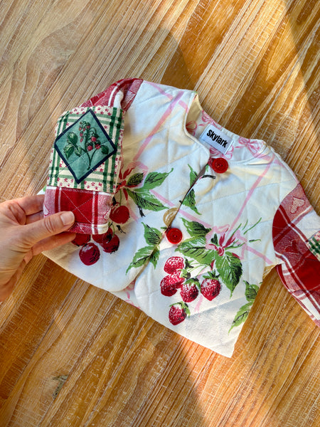 Berry Cute Quilt Coat | 0-3M