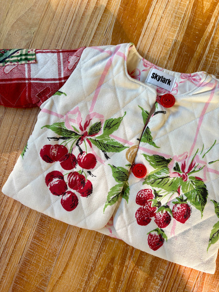 Berry Cute Quilt Coat | 0-3M