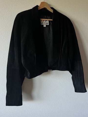 Leather by Wilsons Black Suede Jacket