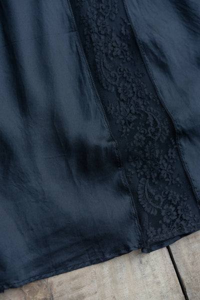 Onyx Silk Slipdress