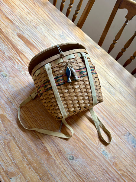 Vintage Wicker Fishing Creel