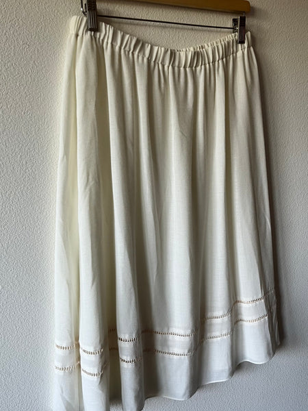 Ladder Trim Midi Skirt