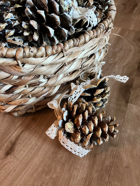 Natural Pinecone Ornaments