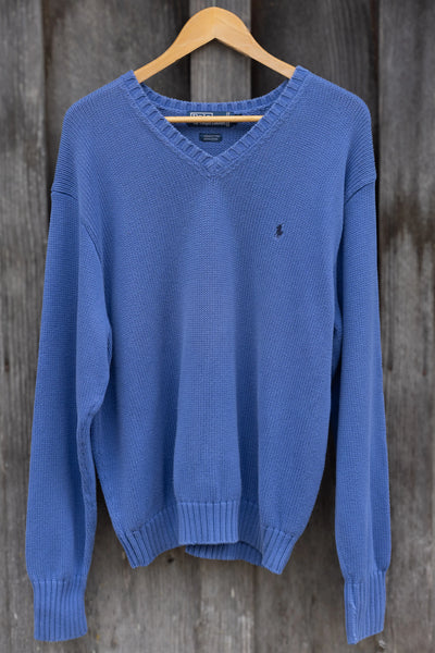 POLO RL Cotton V-Neck Sweater