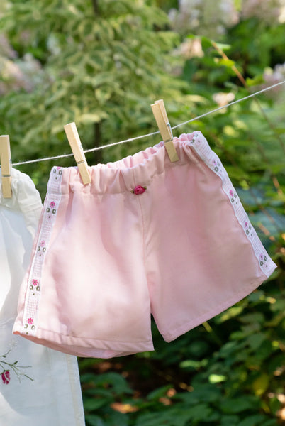 Pink Blossom Track Shorts | Size 2T